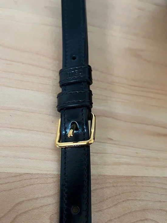 Authentic Celine Teen Triomphe Bag Black Shiny Calfskin - Picture 8 of 14